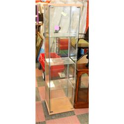VERTICAL GLASS DISPLAY CABINET