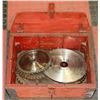 Image 1 : 33 ASSORTED SIZE SKILL BLADES IN WOOD BOX.
