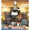 Image 1 : 3 METAL GARDEN CREATURES - TURBLE, FROG & BEE