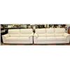 Image 1 : NEW OFF WHITE GENUINE LEATHER 87" SOFA W/ 79"