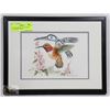 Image 1 : FRAMED, SIGNED SUE COLEMAN COLOR PRINT 'RUFUS