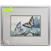Image 1 : FRAMED, SIGNED SUE COLEMAN PRINT 'THE BUTTERFLY