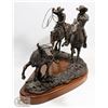 Image 3 : WESTERN SCULPTURE ENTITLED COWBOY TWO STEP