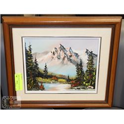 VINTAGE 1979 OIL PAINTING "BOW