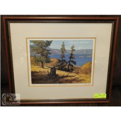 FRAMED ART SIGNED RICHARD FREEMAN.