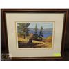 Image 1 : FRAMED ART SIGNED RICHARD FREEMAN.