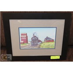 FRAMED "EASTWARD BOUND AND ON TIME" -