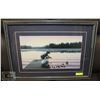 Image 1 : WOOD FRAMED/MATTED - "SHARING A