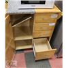 Image 2 : ROLLING KITCHEN CART WITH A STONE TOP AND PLENTY