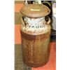 Image 1 : MILK CAN WITH FARM NAME