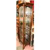 Image 1 : ESTATE VINTAGE SOLID DARK WOOD & GLASS