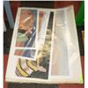 Image 1 : LOT OF 18 ASSORTED ART PRINTS