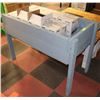 Image 1 : BLUE RAISED PLANTER 45" X 23" X 32"