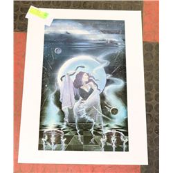 MICHAEL R. WHIPPLE PRINT "UNTITLED" PENCIL SIGNED.