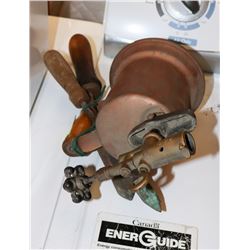 ANTIQUE TORCH WITH 2 IRONS