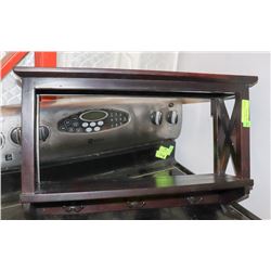 SOLID ROSEWOOD DECORATIVE SHELF/COAT