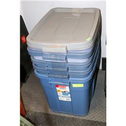 SET OF 4 RUBBERMAID ROUGHNECK