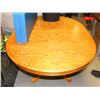 Image 1 : OAK TABLE, 60"X42"X30"