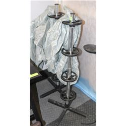 GROUP OF 2 TIRE RACK