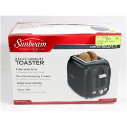 SUNBEAM 2 SLICE TOASTER (UNUSED)