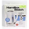 Image 1 : HAMILTON BEACH CORDLESS KETTLE ST. STEEL / WHITE