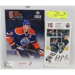 AUTOGRAPHS-RYAN WHITNEY, 2 JOFFERY LUPUL