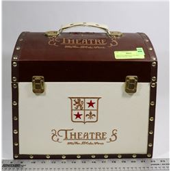 THEATER EMBOSSED LEATHER BOUND TRAVEL BOX