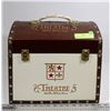 Image 1 : THEATER EMBOSSED LEATHER BOUND TRAVEL BOX