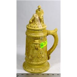 LARGE BEER STEIN WITH LID HANDMADE