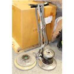 CLARKE RS-16 FLOOR POLISHER WITH 2 BUFFERS