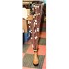 Image 1 : 15" VASE WITH ARTIFICIAL FLOWERS -48" TOTAL HEIGHT