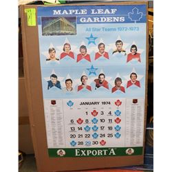 1972 NHL ALL STAR TEAMS POSTER