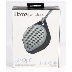 IHOME WIRELESS DROP+ SPLASHPROOF SPEAKER