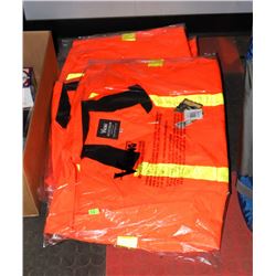 LOT OF FIVE 4XL VIKING REFLECTIVE COVERALLS