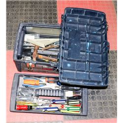 MASTERCRAFT PLASTIC/METAL TOOL BOX WITH