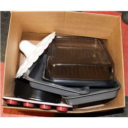 BAKEWARE/FOOD TRAY WITH METAL INSERT