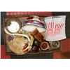 Image 1 : ESTATE FLAT OF KITCHEN & SERVING ITEMS, INCLUDES