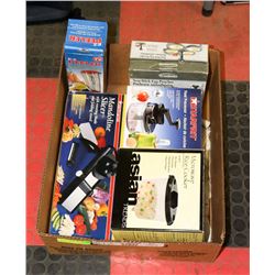 BOX W/NEW KITCHEN PRODUCTS INCL.