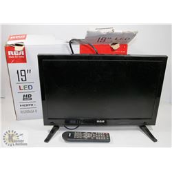 RCA 19" LED HD READY TV WITH REMOTE AND ONE