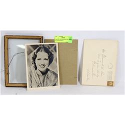 VINTAGE AUTOGRAPHED PHOTO ELEANOR POWELL