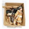Image 1 : BOX W/2 CERAMIC NATIVE DOLLS - ONE WALL