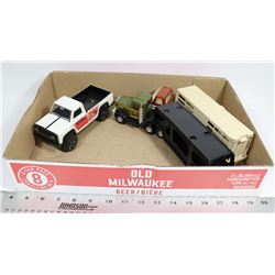 VINTAGE BUDDY L   AND TONKA TRUCKS.