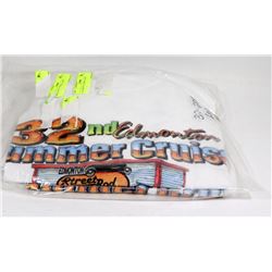 LOT OF 2 WHITE T-SHIRTS SIZE L