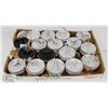 Image 1 : BOX OF DECORATED MASON JARS