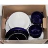 Image 1 : BLUE & WHITE DISHES.