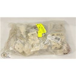 BAG OF 3/8 HINGES, ALMOND FOR CUPBOARD DOORS