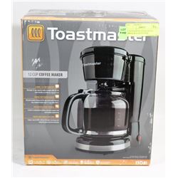 TOASTMASTER 12 CUP COFFEE MAKER BLACK(UNUSED)