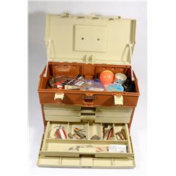 LARGE FISHING TACKLE BOX WITH TACKLE