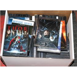 BOX OF ASSORTED DVDS