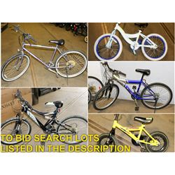 FEATURED ADULT AND KID SIZE BIKES